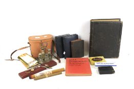 A group of assorted vintage collectables.