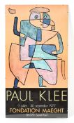 A Paul Klee Exhibition poster from the Foundation Maeght, Saint-Paul, 9 July - 30 September 1977.