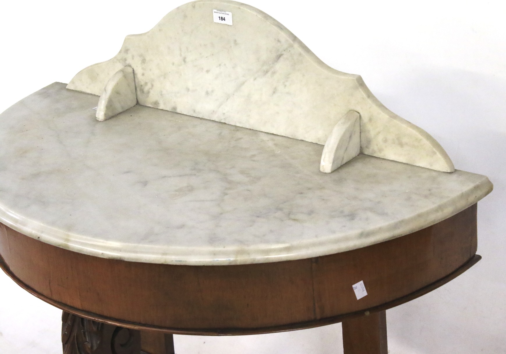 A Victorian white marble topped wash stand. - Image 2 of 2