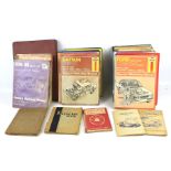 A collection of vintage Haynes automotive related books.