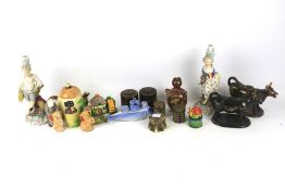 A collection of assorted 19th/20th Century ceramics.