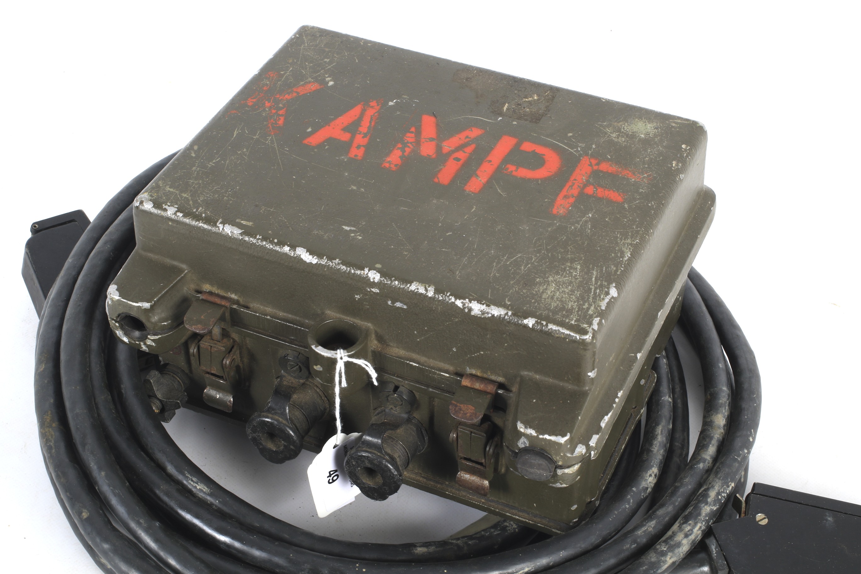 A German military telecommunication 30-pin junction box. - Image 2 of 2