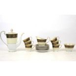 An early 19th century English porcelain part tea and coffee service.