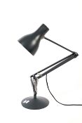 A contemporary anglepoise lamp Type 75, in a matt grey finish.