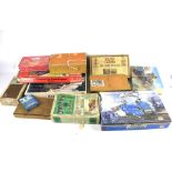 A collection of vintage railway related jigsaw puzzles and games.