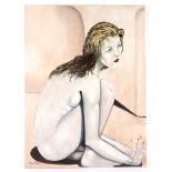 Peter Roland-Mclean (21st Century), a nude portrait of Kate Moss, oil on canvas.