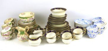 A quantity of assorted late 19th century tea sets.