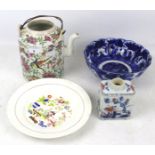 Four pieces of 19th/20th century oriental ceramics.