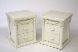 Pair of bedside cabinets.