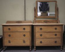 Two Edwardian pieces of bedroom furniture.