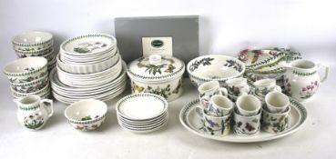 A collection of Portmerion ceramics in the 'Botanical Garden' pattern.