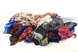 A collection of vintage scarves.