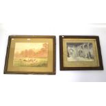 Two framed early 20th century watercolours.