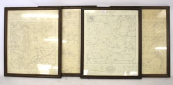 Four Ordinance Survey maps.