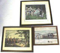 After Francis Grant, a late 19th/early 20th century engraving and a David Fisher signed print.
