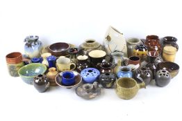 A collection of approximately forty assorted Art Studio Pottery pieces.