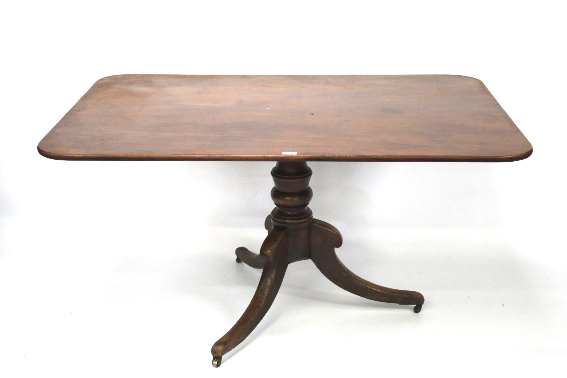 A 19th century mahogany tilt-top table.