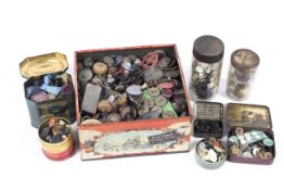 A comprehensive collection of button. Various ages style shapes, etc.