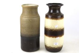 Two mid-century West German vases.