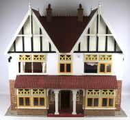 A 1940s wooden dolls house.