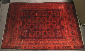 Mid 20th Century red ground rug