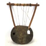 An African Endongo (stringed musical instrument).