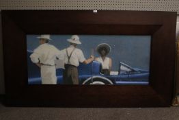 A large contemporary framed print.