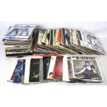 A collection of 1960s to 1990s 45 RPM 7" vinyl single records.