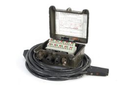 A German military telecommunication 30-pin junction box.