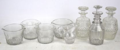 An assortment of glassware.