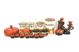 An assortment of 20th century and later ceramics.