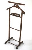 A 20th century gentleman's mahogany valet stand.