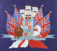 A piece of 20th century military needlework.