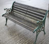 A vintage garden bench.