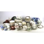 A large assortment of 19th century and later ceramics.