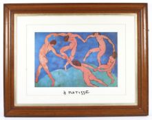 After Henri-Matisse, The Dance, a framed print. 87.5cm x 111.