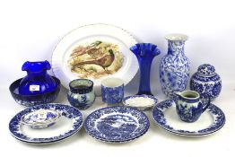 A group of assorted 20th century ceramics and glass.