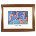 After Henri-Matisse, The Dance, a framed print. 87.5cm x 111.