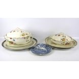 A group of vintage china. Including Royal Doulton, Devon Ware, etc, with platters and tureens, etc.