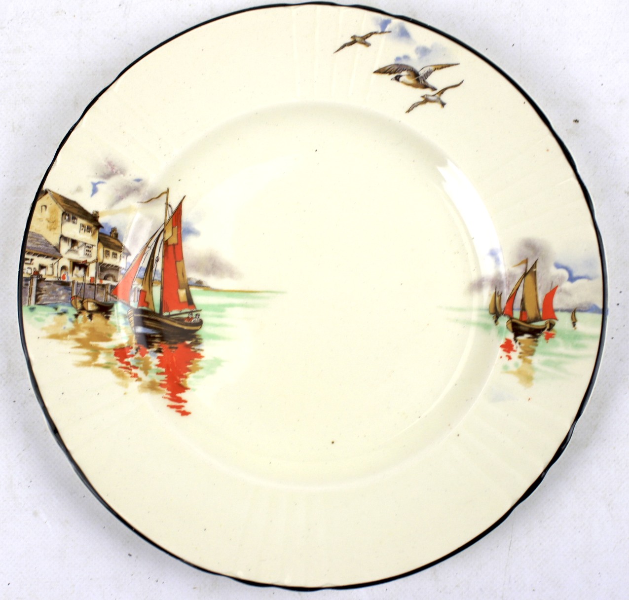 A Myott 'Vandyke' Staffordshire dinner service for six. - Image 2 of 3