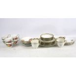 An Edwardian Court china tea service and Regent tea service.