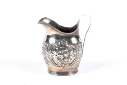 A George III silver milk jug.