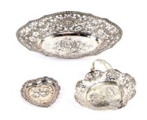 An assortment of English and continental silver.