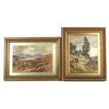 H C Jefferies (1862-1939), two framed late 19th Century School landscape watercolours.