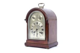 An early 20th century mahogany cased bracket clock.