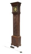 An 18th century 24 hour brass longcase clock movement signed Thomas Cox Thornbury.