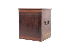 An Edwardian mahogany twin handled table top collectors cabinet.