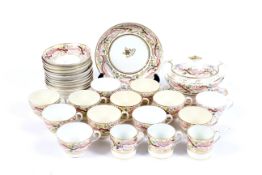 An early 19th century English porcelain part tea and coffee service.