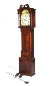 A 19tn century mahogany eight day longcase clock.