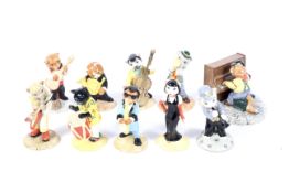 A collection of ten Beswick Cats Chorus figures.
